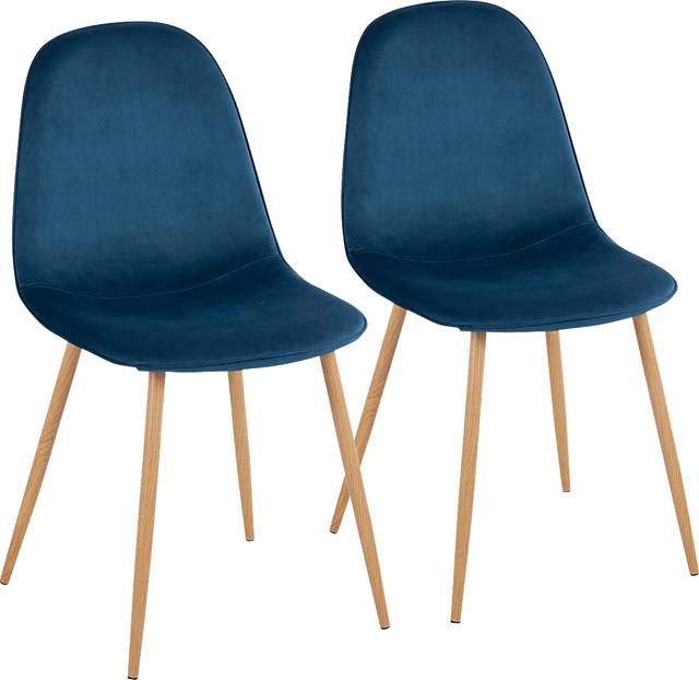Faye Lane II Blue Side Chair, Set of 2 - Thumbnail - Image 1