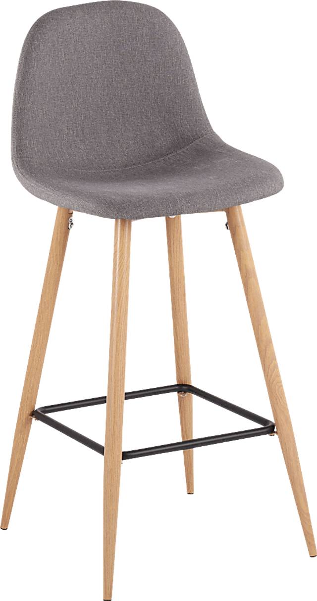 Faye Lane II Charcoal Barstool, Set of 2 - Thumbnail - Image 2