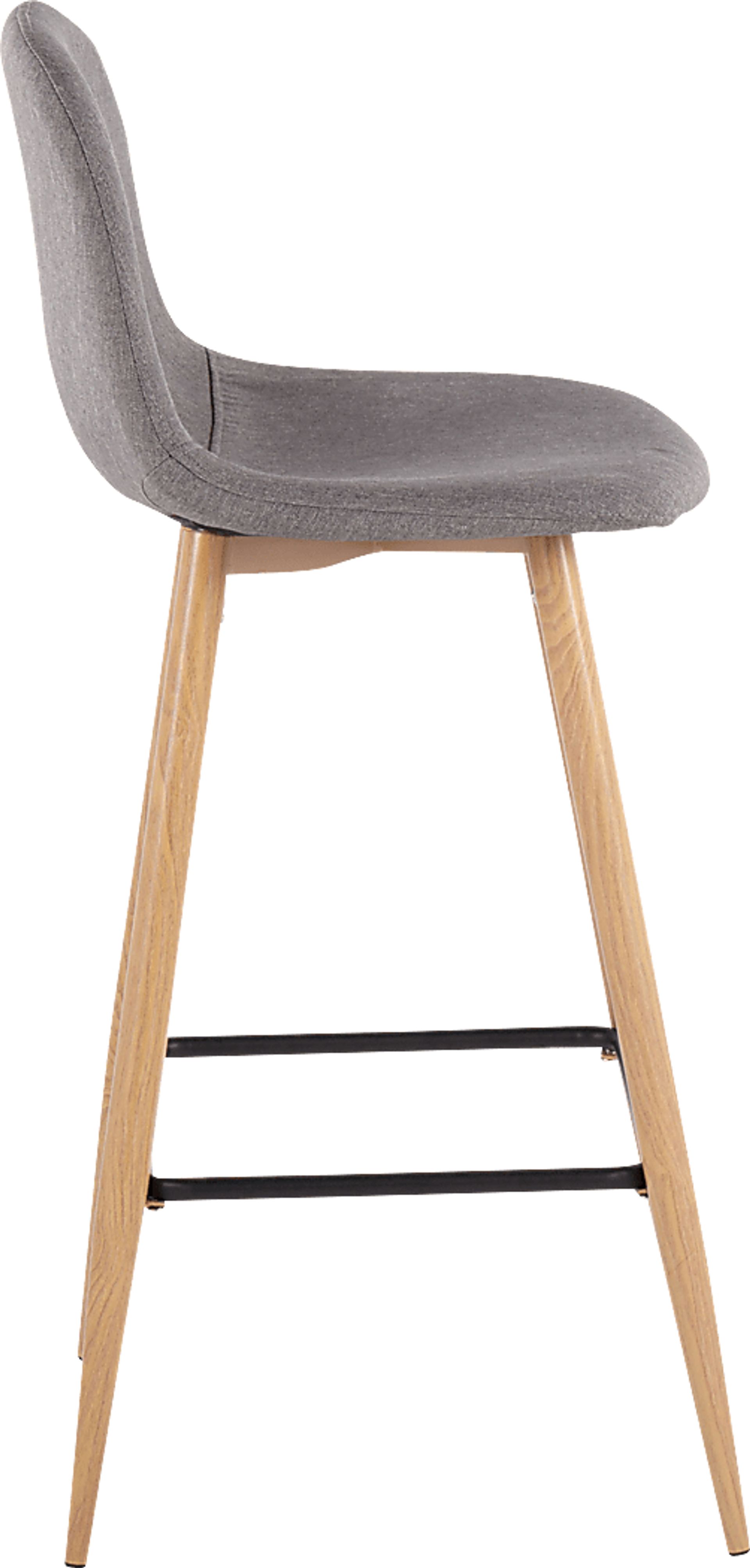 Faye Lane II Charcoal Barstool, Set of 2 - Image 3