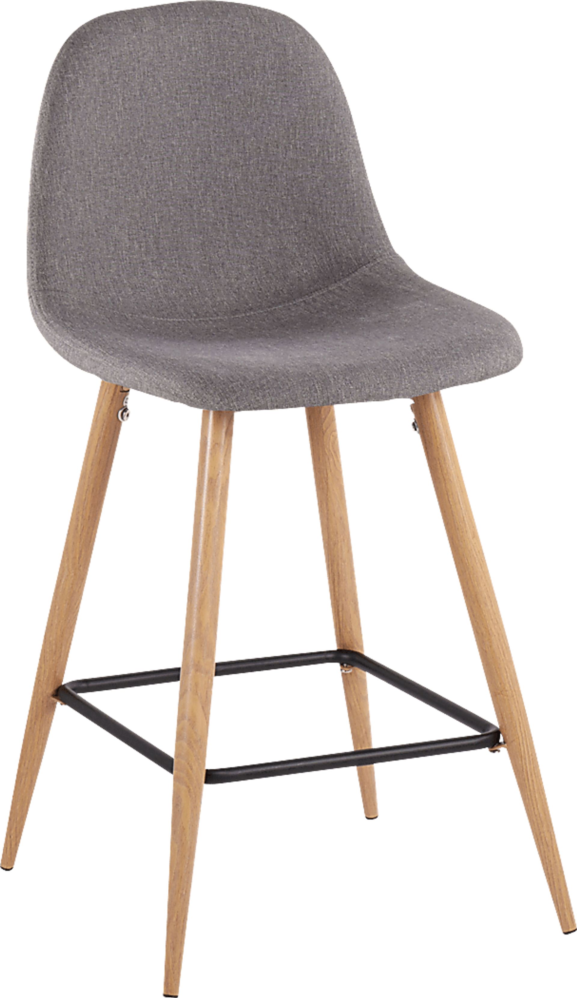 Faye Lane II Charcoal Counter Height Stool, Set of 2 - Image 2