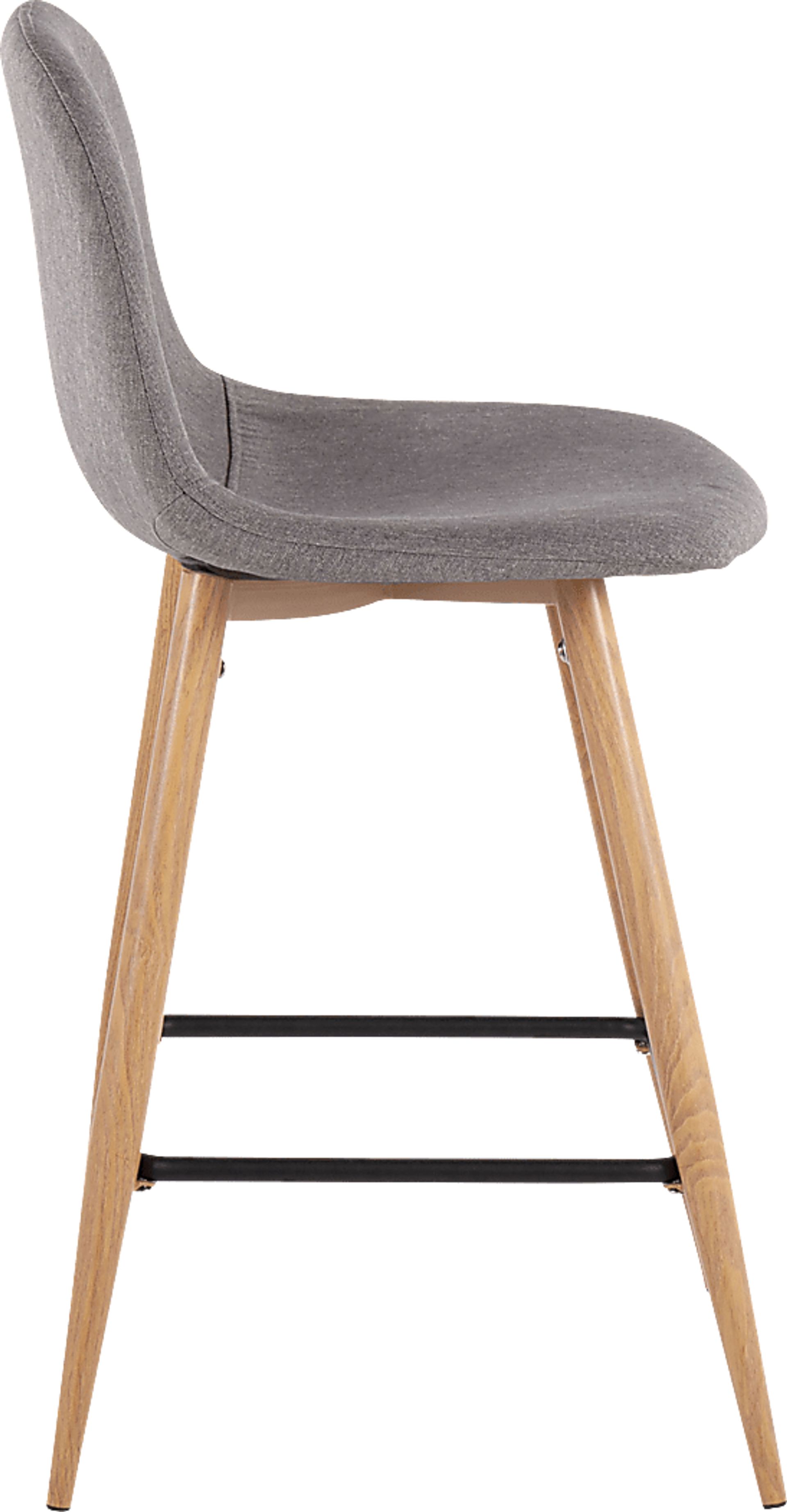Faye Lane II Charcoal Counter Height Stool, Set of 2 - Image 3