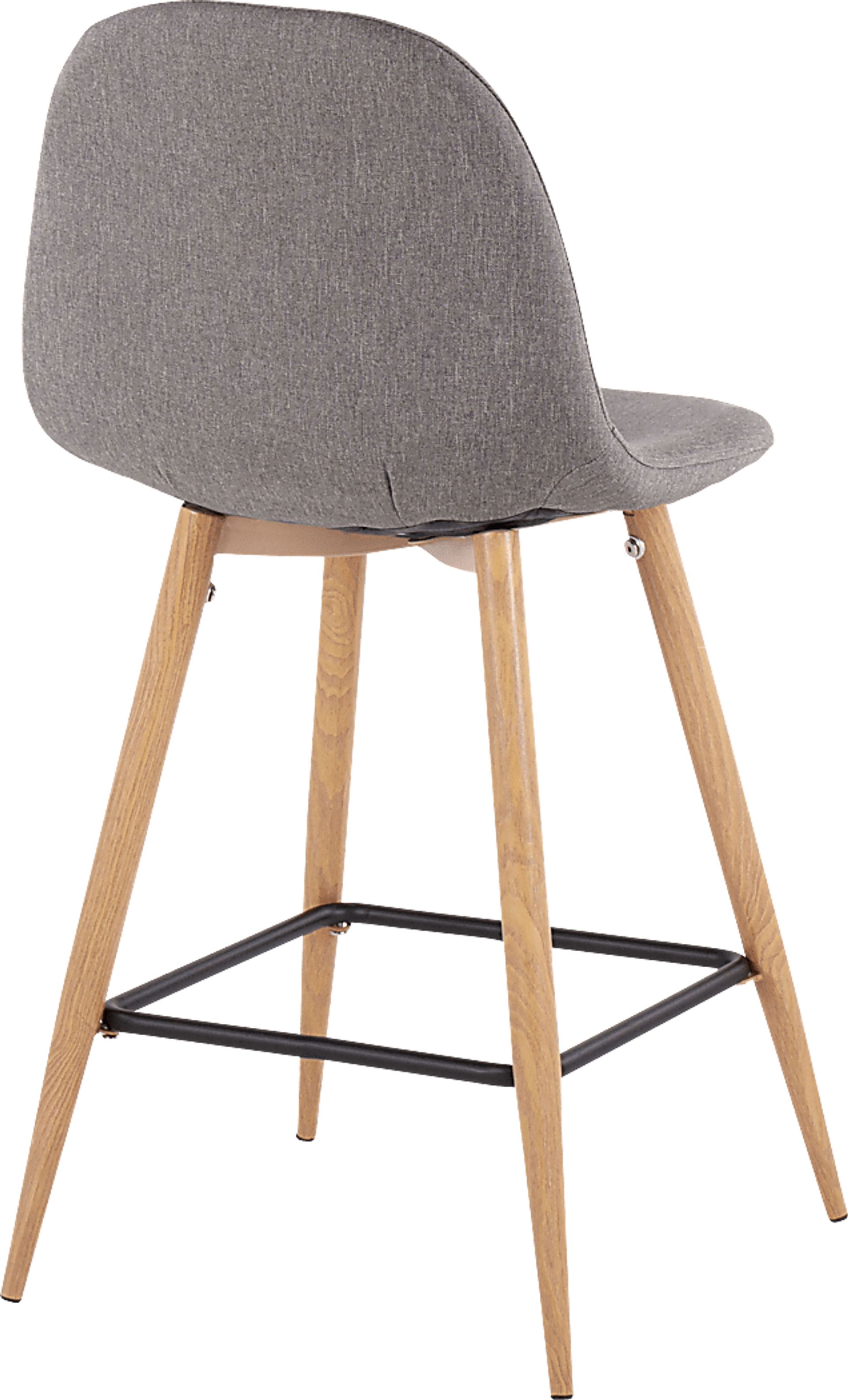 Faye Lane II Charcoal Counter Height Stool, Set of 2 - Image 4