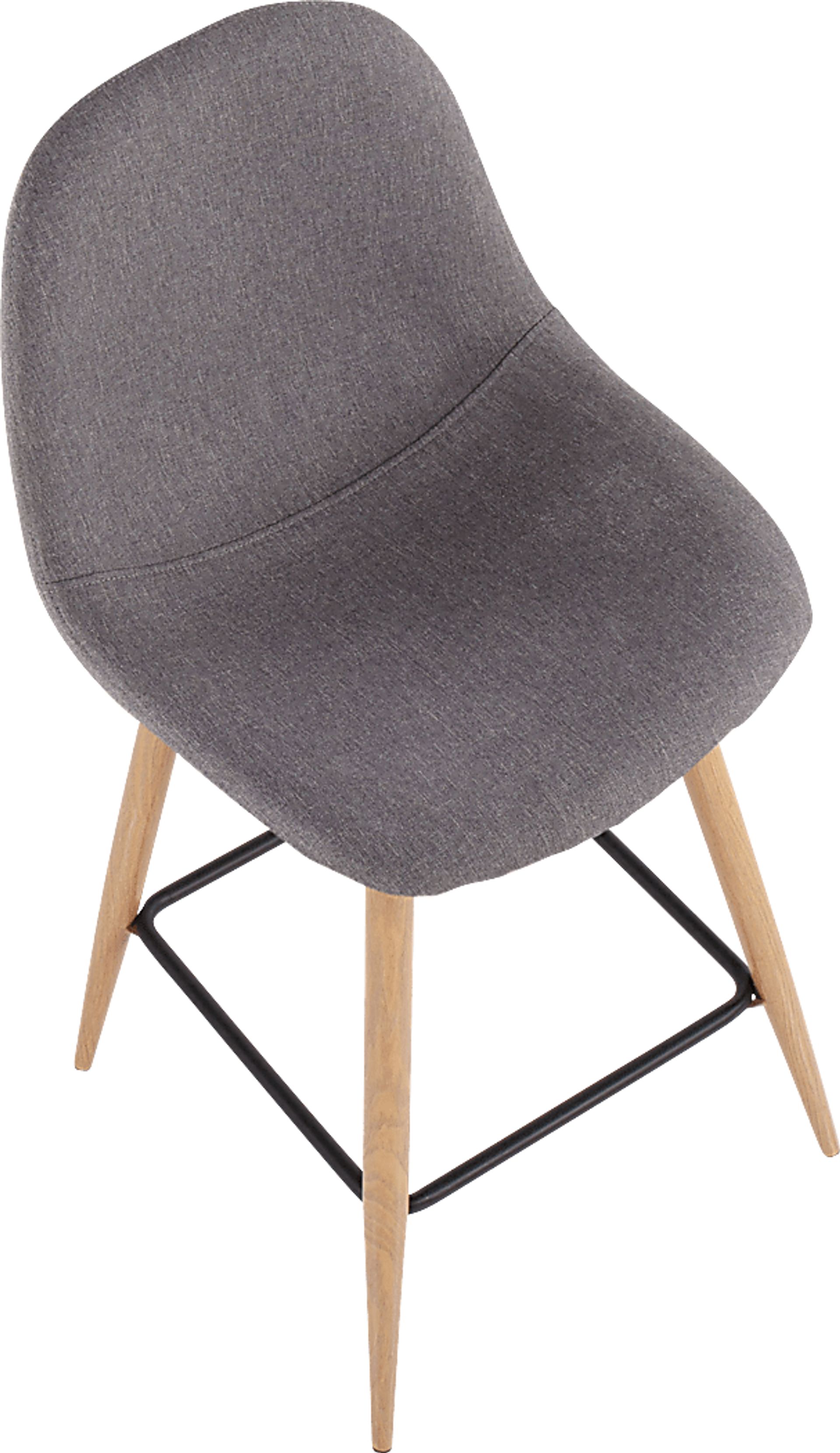 Faye Lane II Charcoal Counter Height Stool, Set of 2 - Image 7
