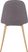 Faye Lane II Charcoal Side Chair, Set of 2