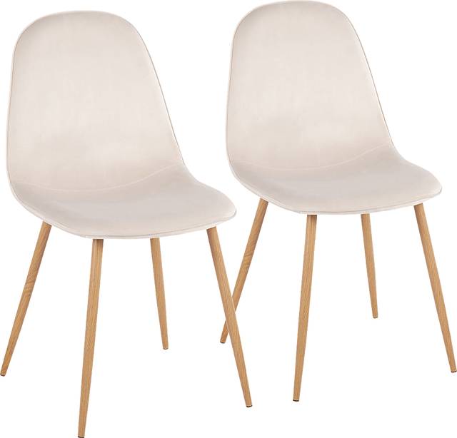 Faye Lane II Cream Side Chair, Set of 2 - Thumbnail - Image 1