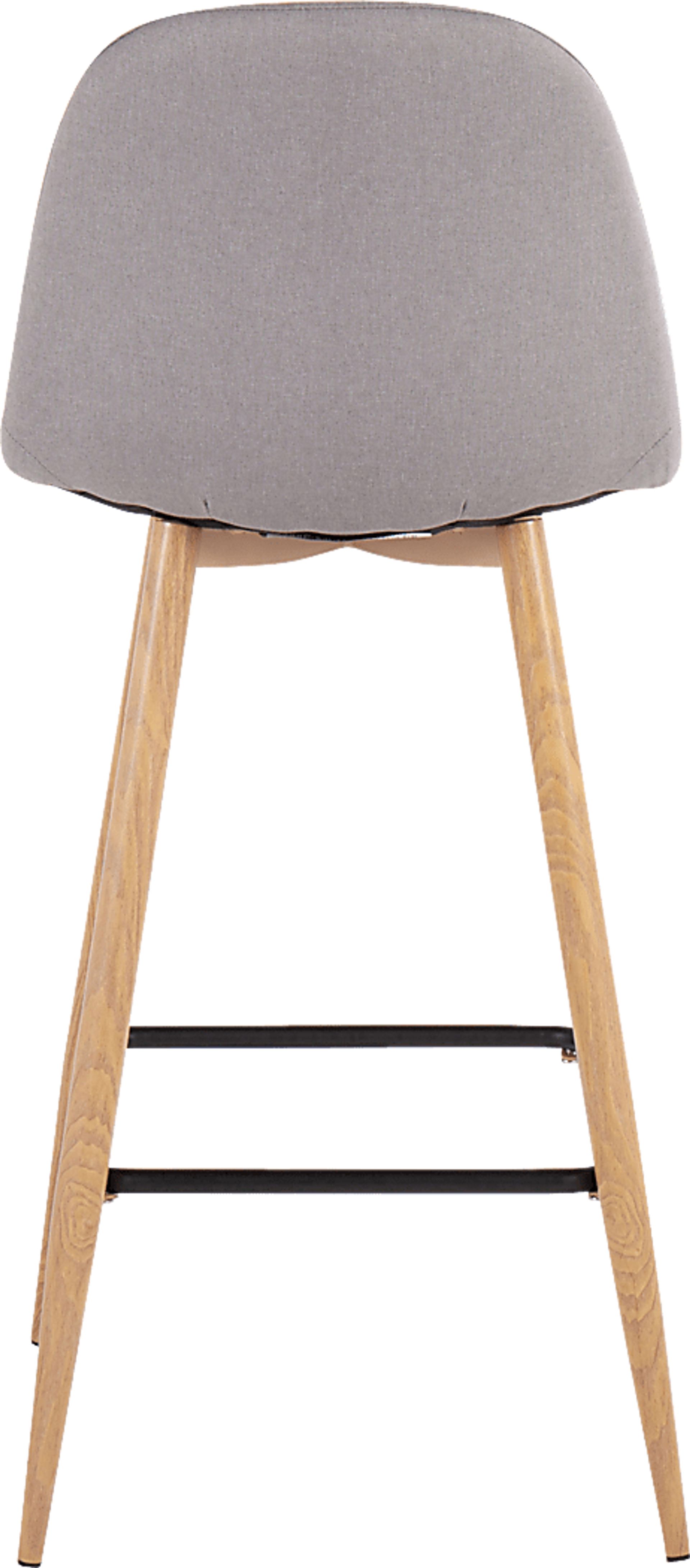 Faye Lane II Light Gray Barstool, Set of 2 - Image 5