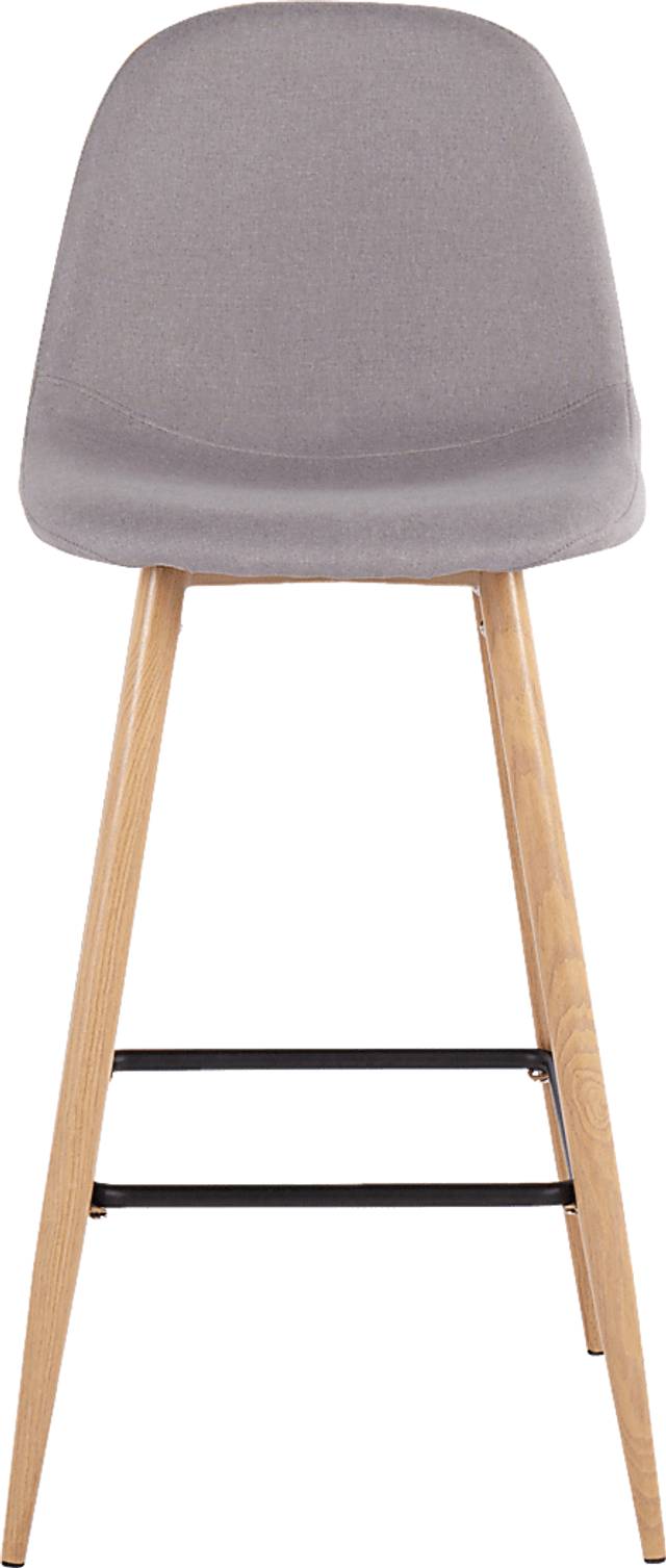 Faye Lane II Light Gray Barstool, Set of 2 - Thumbnail - Image 6