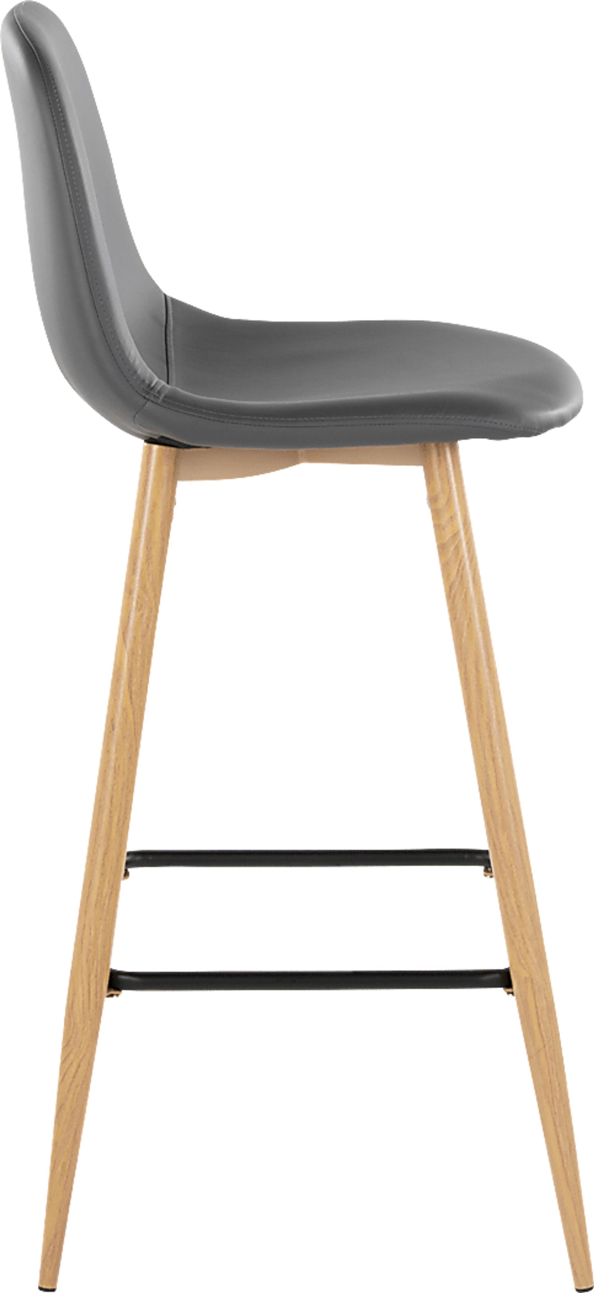 Faye Lane II Gray Barstool, Set of 2 - Image 5