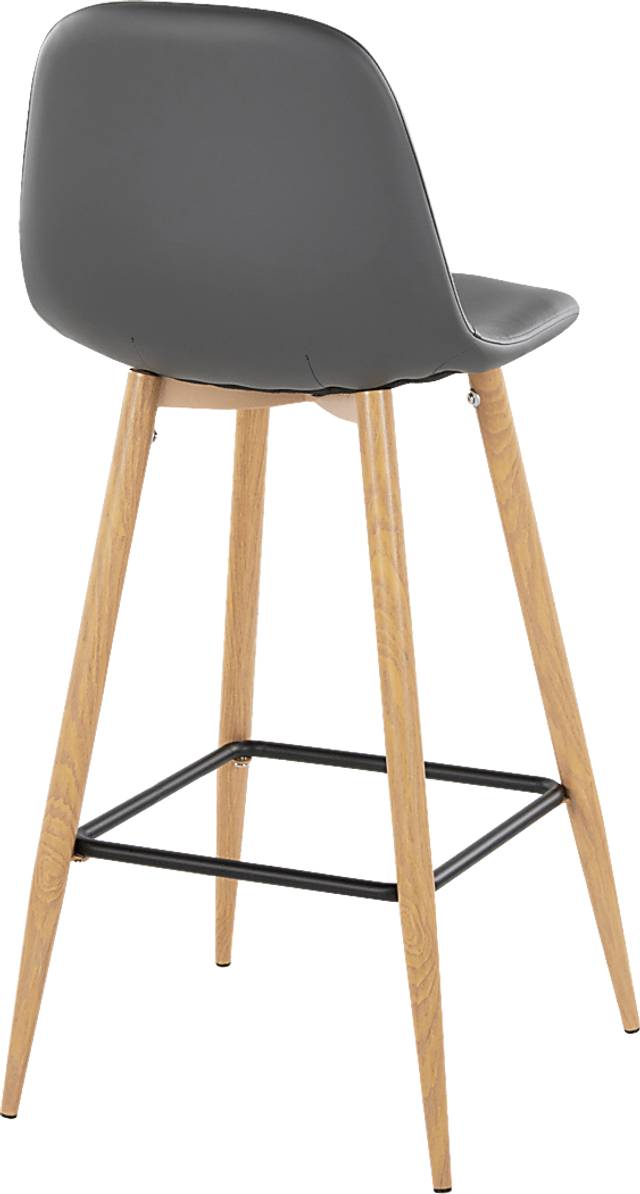 Faye Lane II Gray Barstool, Set of 2 - Thumbnail - Image 6