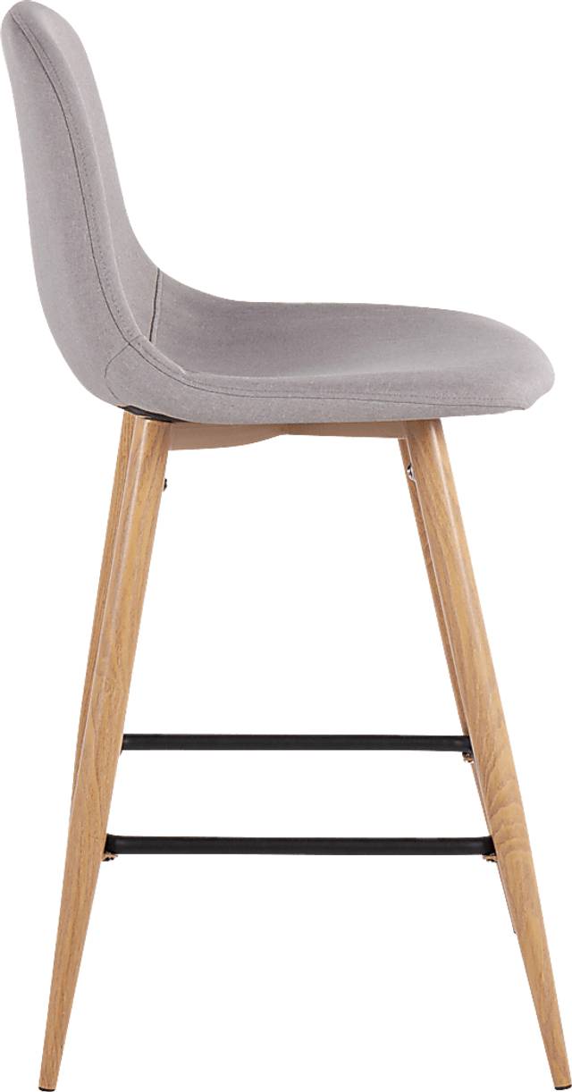 Faye Lane II Light Gray Counter Height Stool, Set of 2 - Thumbnail - Image 3