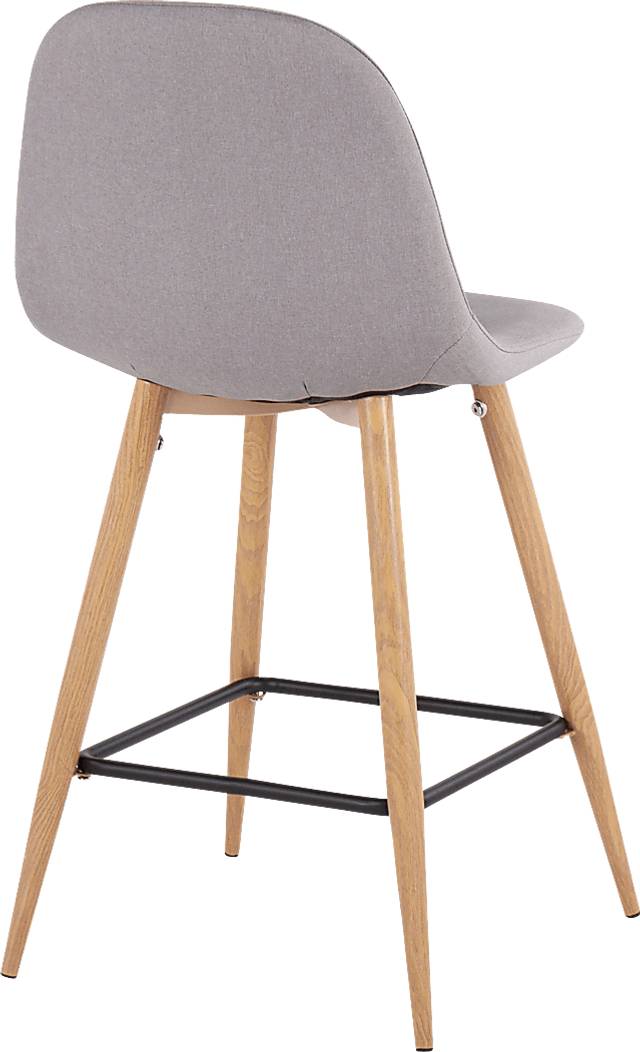 Faye Lane II Light Gray Counter Height Stool, Set of 2 - Thumbnail - Image 4