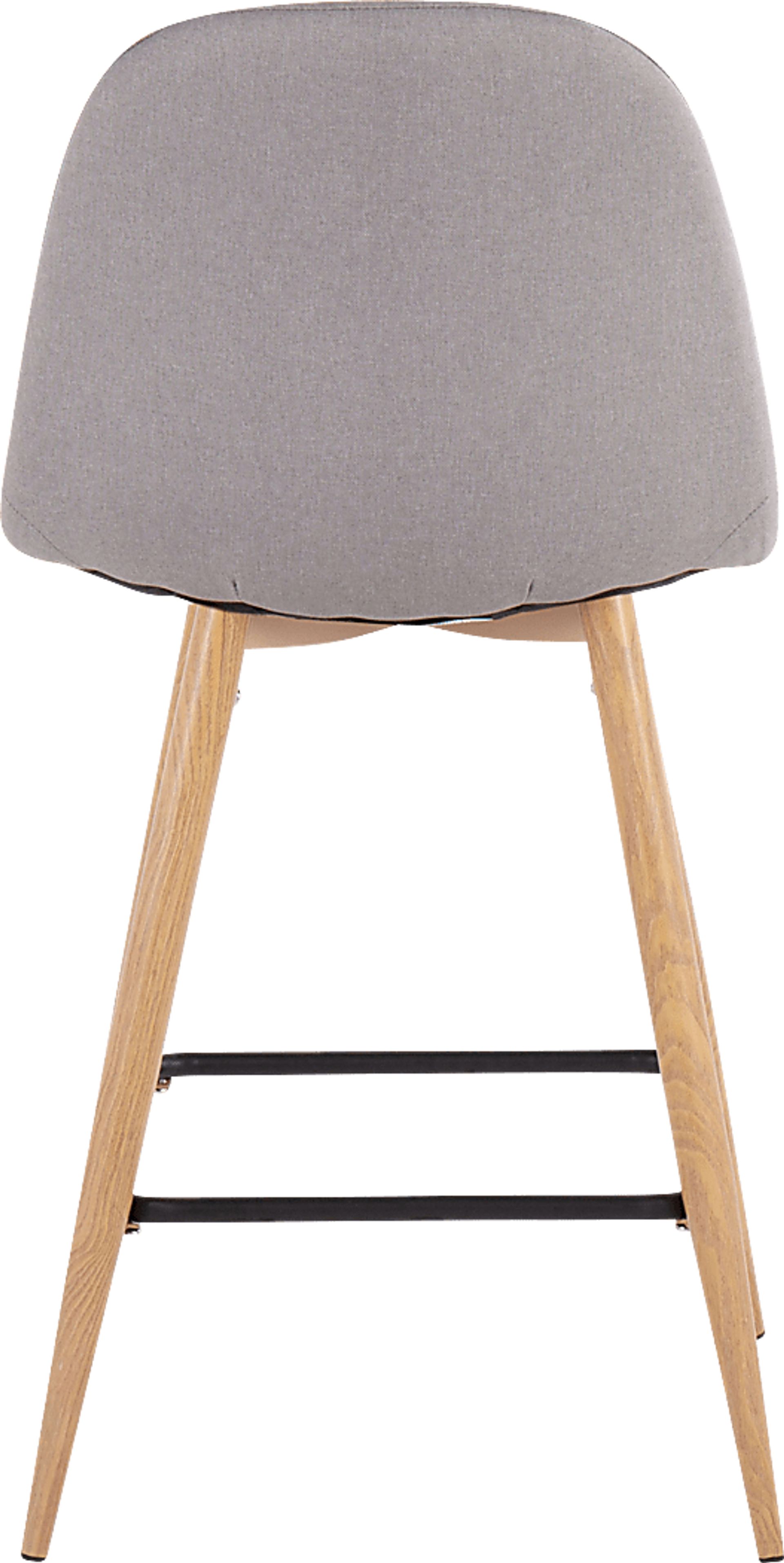 Faye Lane II Light Gray Counter Height Stool, Set of 2 - Image 5