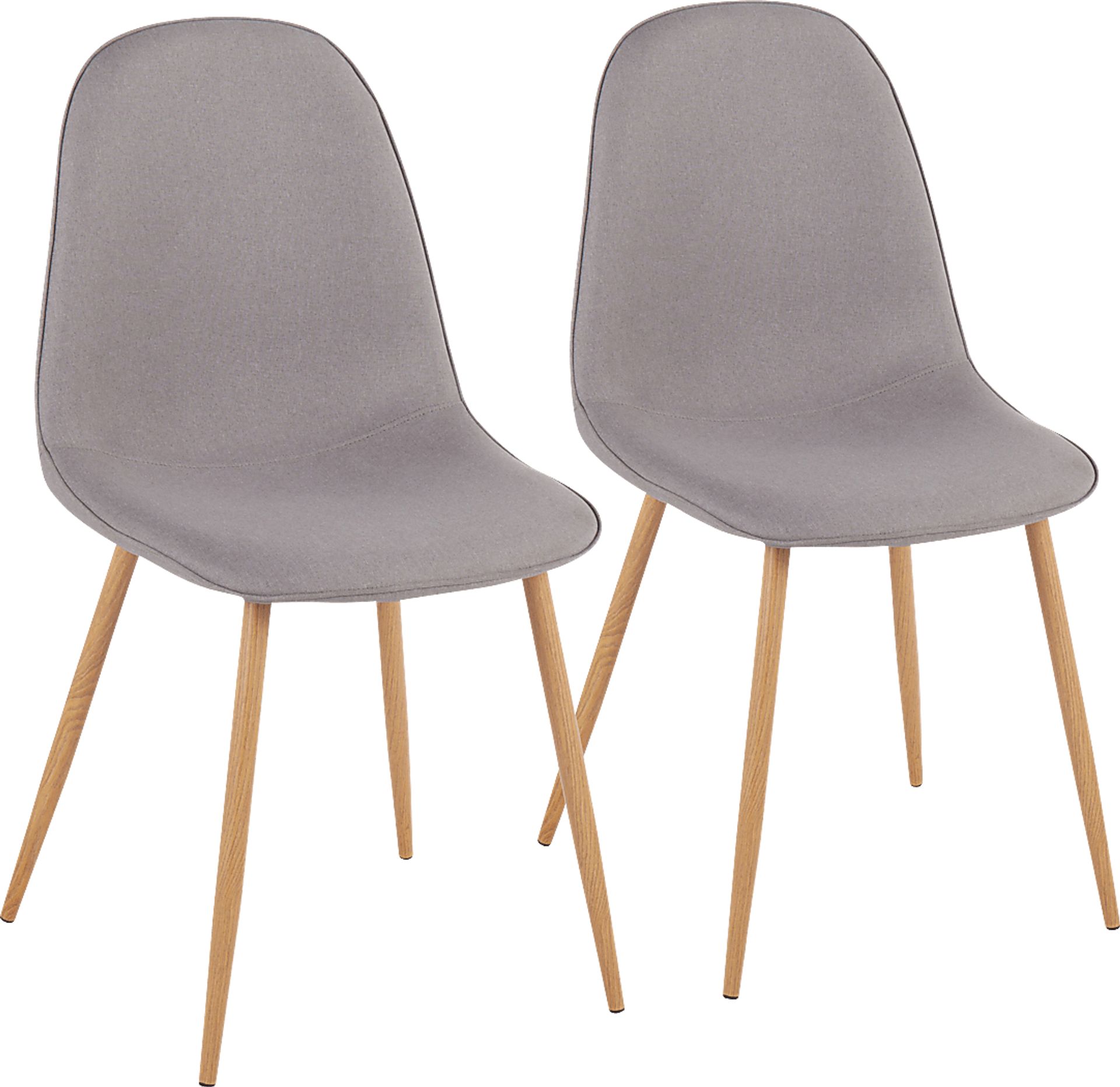Faye Lane II Gray Side Chair, Set of 2 - Image 1