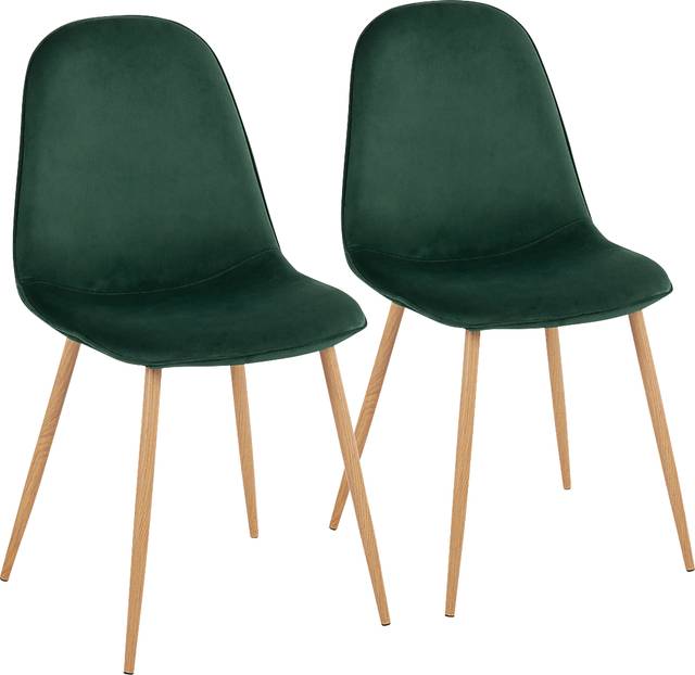 Faye Lane II Green Side Chair, Set of 2 - Thumbnail - Image 1