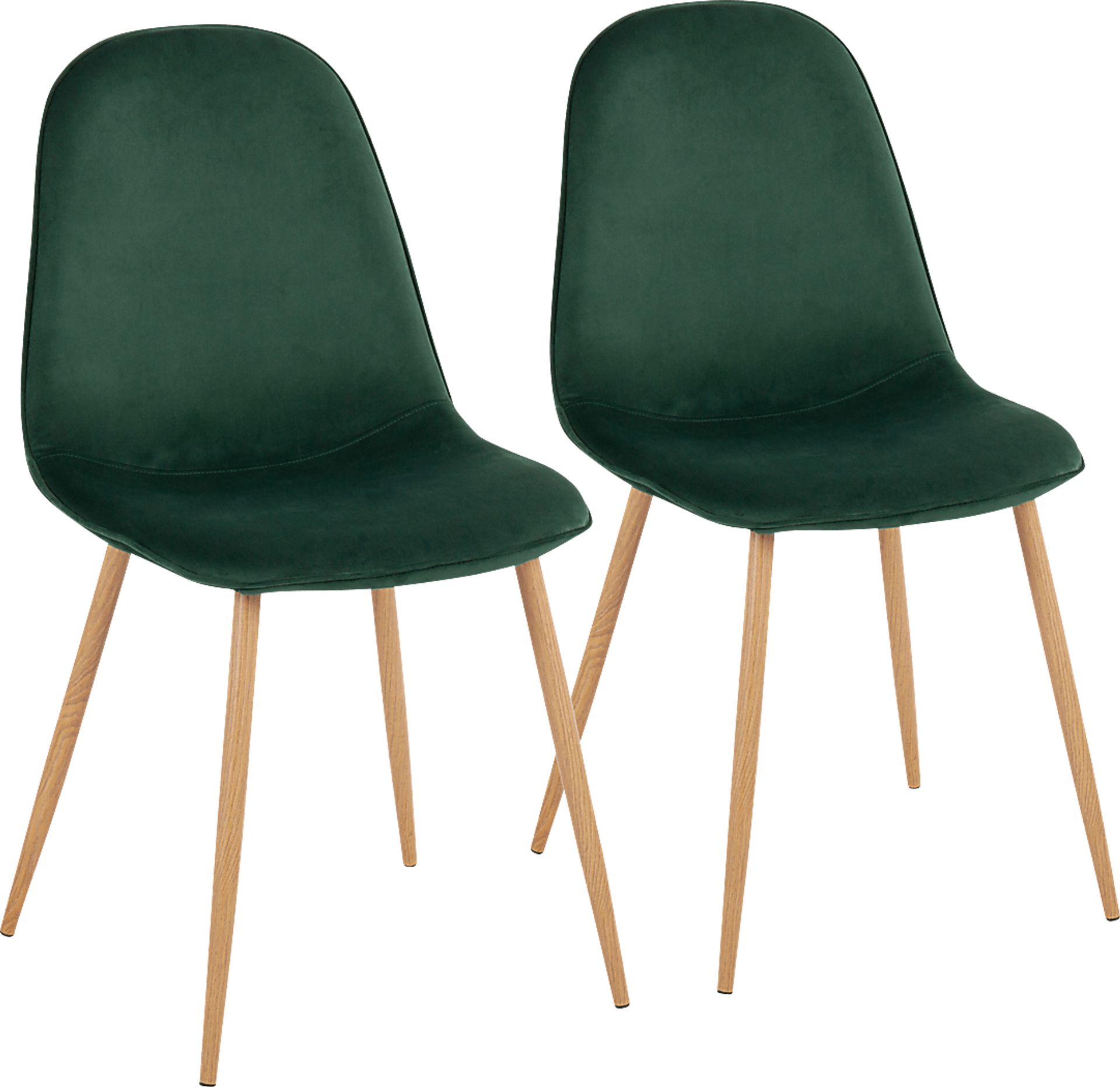 Faye Lane II Green Side Chair, Set of 2 - Image 1