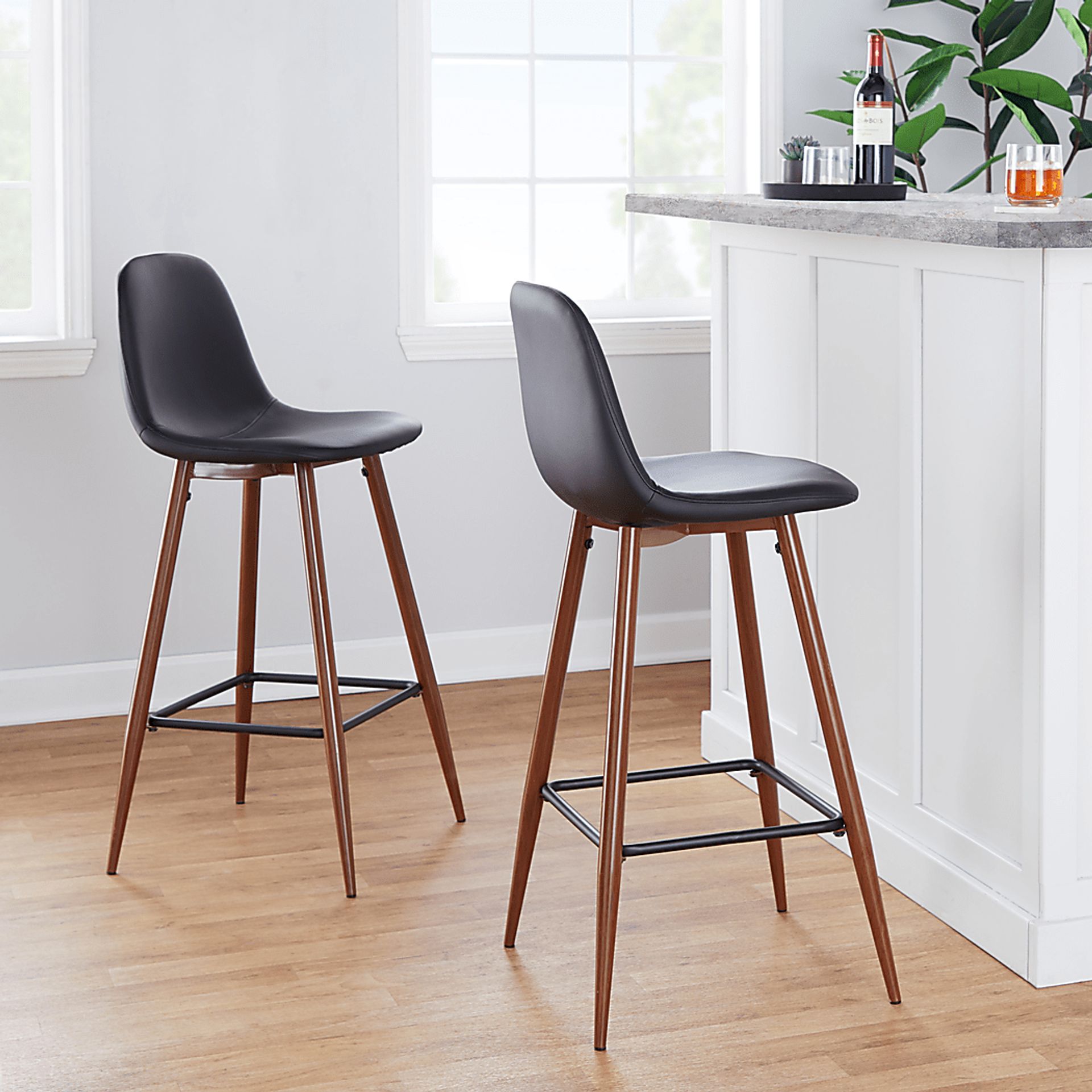 Faye Lane III Back Barstool, Set of 2 - Image 2