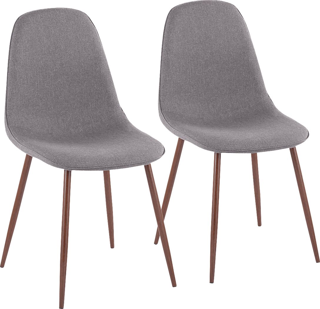 Faye Lane III Charcoal Side Chair, Set of 2
