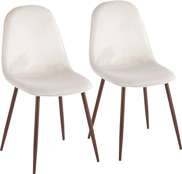 Faye Lane III Cream Side Chair, Set of 2 - Thumbnail - Image 1