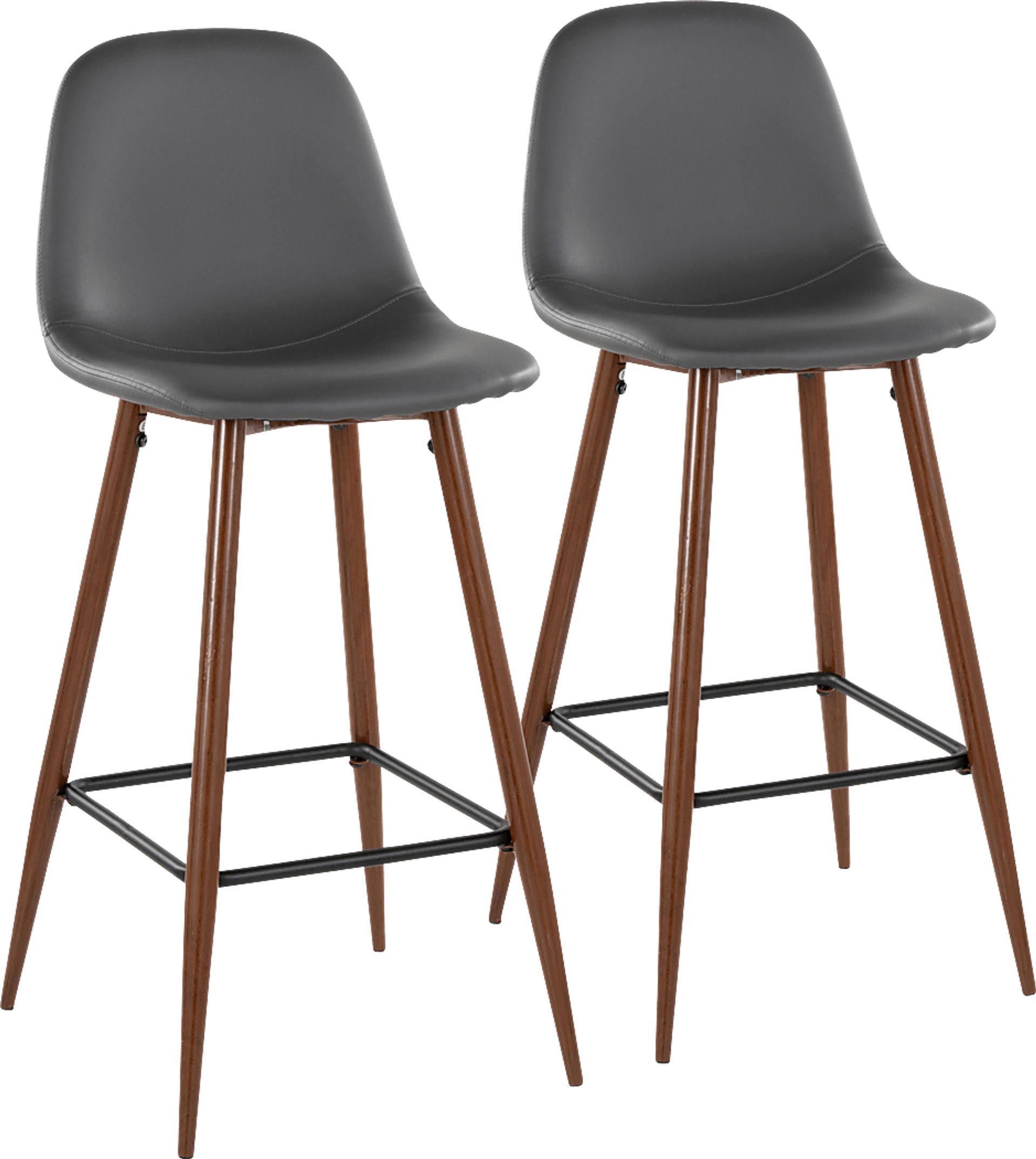Faye Lane III Gray Barstool, Set of 2 - Image 1