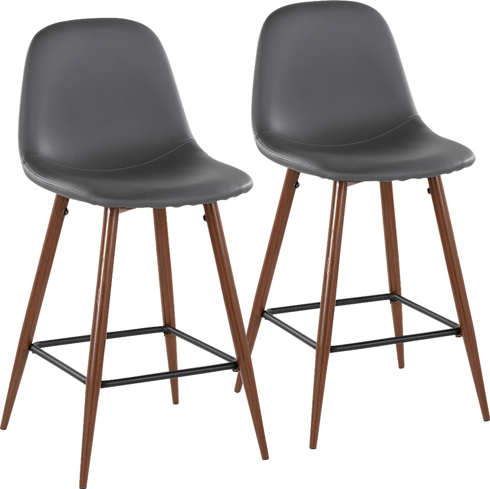 Faye Lane III Gray Counter Height Stool, Set of 2 - Image 1