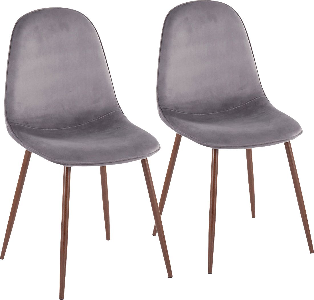Faye Lane III Gray Side Chair, Set of 2