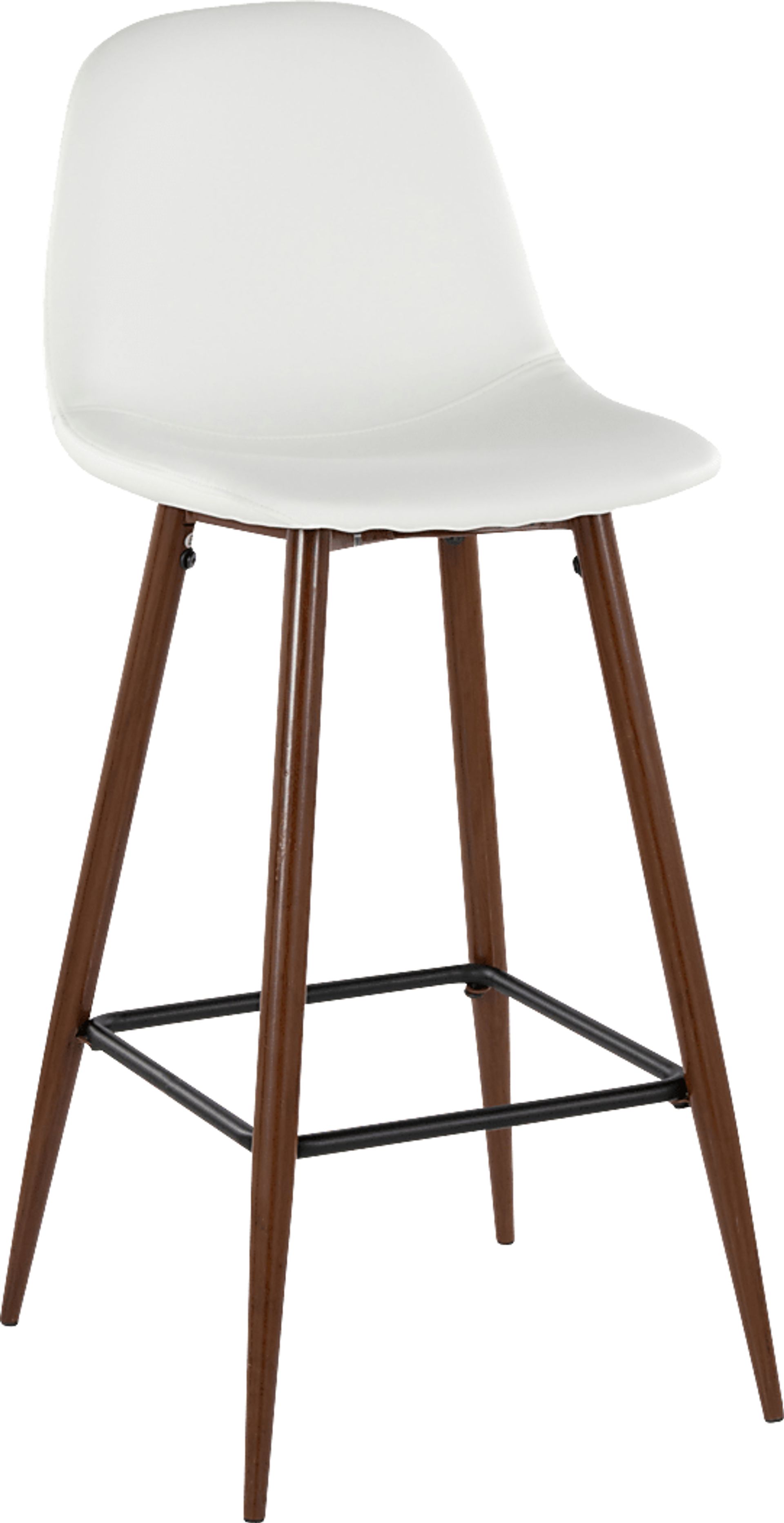 Faye Lane III White Barstool, Set of 2 - Image 4