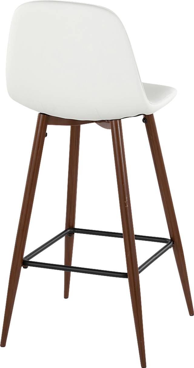 Faye Lane III White Barstool, Set of 2 - Thumbnail - Image 6