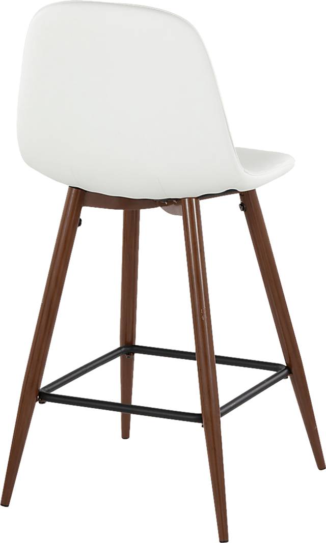 Faye Lane III White Counter Height Stool, Set of 2 - Thumbnail - Image 6