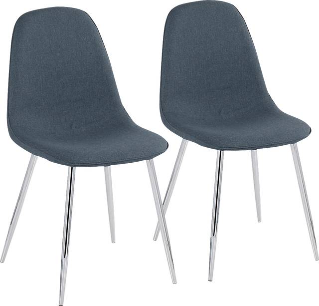Faye Lane IV Blue Side Chair, Set of 2 - Thumbnail - Image 1
