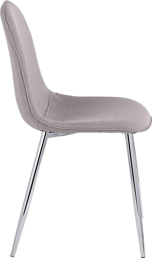 Faye Lane IV Gray Side Chair, Set of 2 - Thumbnail - Image 3