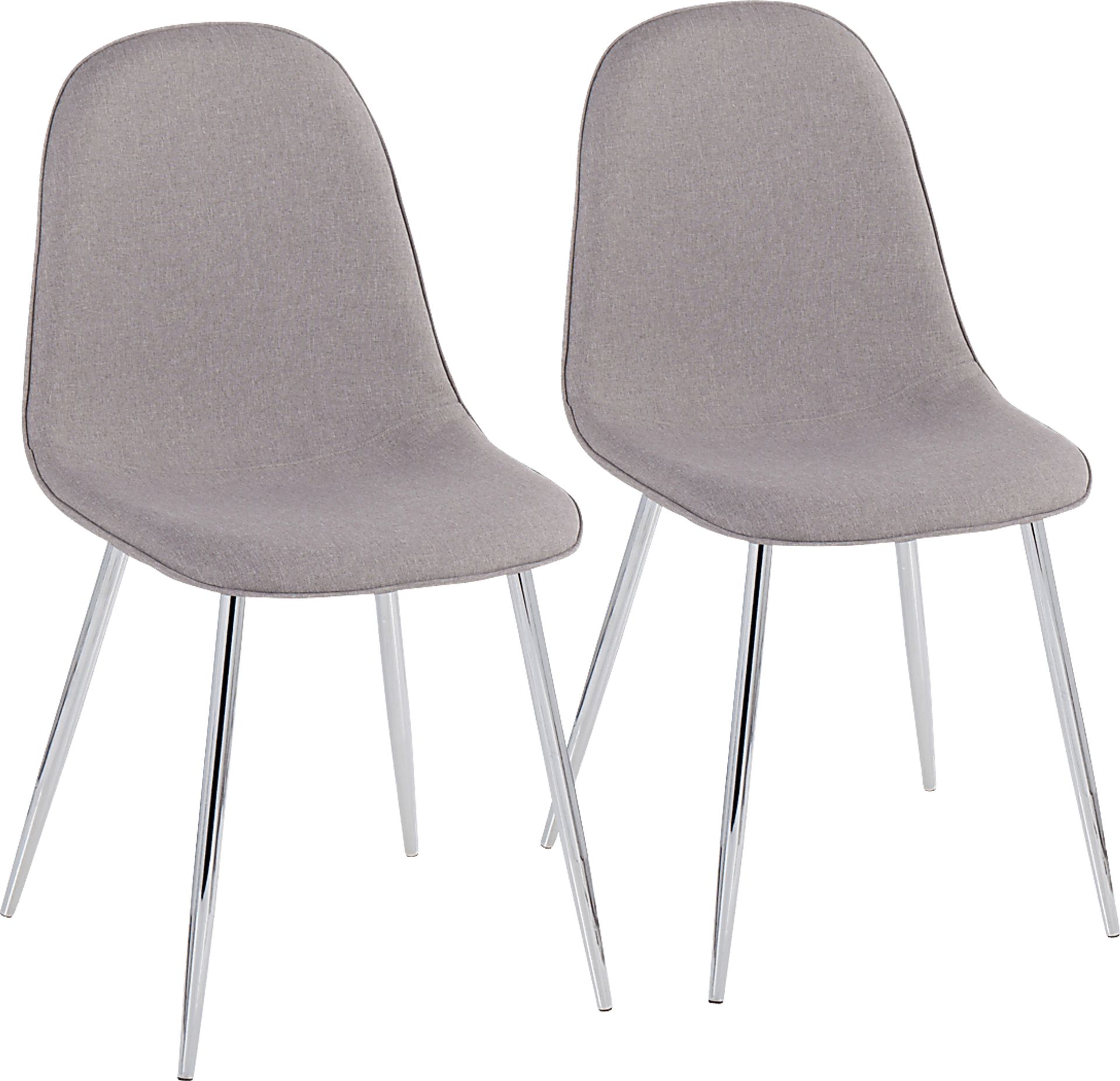 Faye Lane IV Gray Side Chair, Set of 2 - Image 1