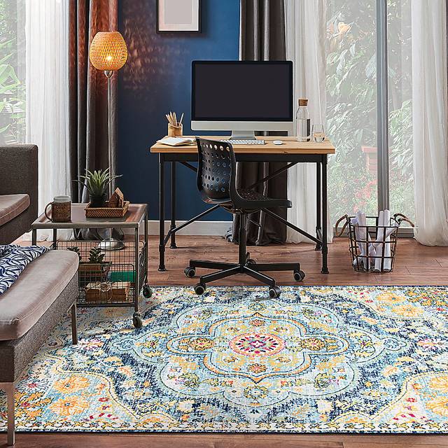Fayian Navy 7'10 x 10' Rug - Thumbnail - Image 4