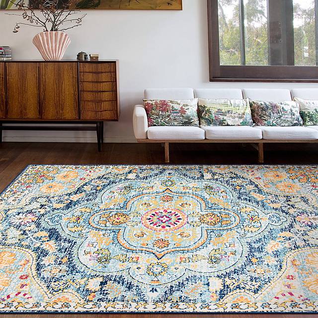 Fayian Navy 7'10 x 10' Rug - Thumbnail - Image 6
