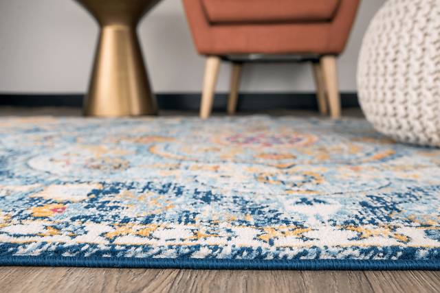 Fayian Navy 7'10 x 10' Rug - Thumbnail - Image 7