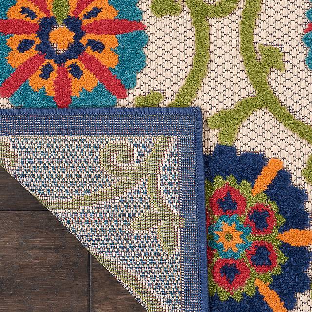 Faylen Blue 8' x 11' Indoor/Outdoor Rug - Thumbnail - Image 3
