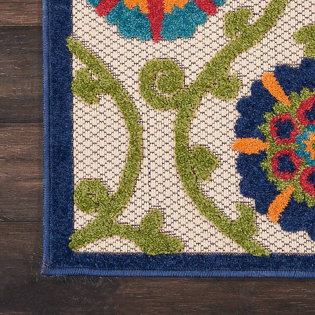 Faylen Blue 8' x 11' Indoor/Outdoor Rug - Thumbnail - Image 4