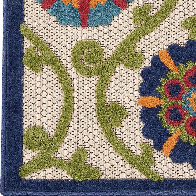 Faylen Blue 8' x 11' Indoor/Outdoor Rug - Thumbnail - Image 5