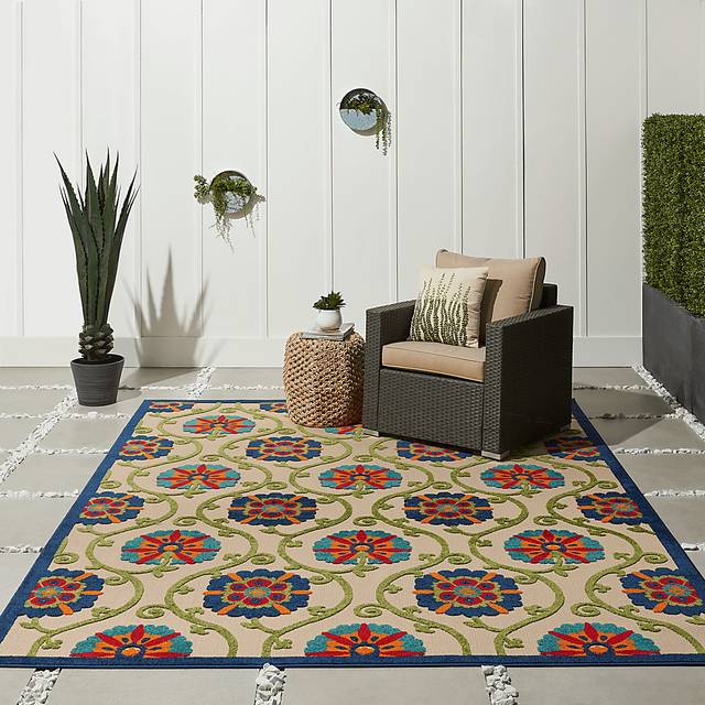 Faylen Blue 8' x 11' Indoor/Outdoor Rug - Thumbnail - Image 7