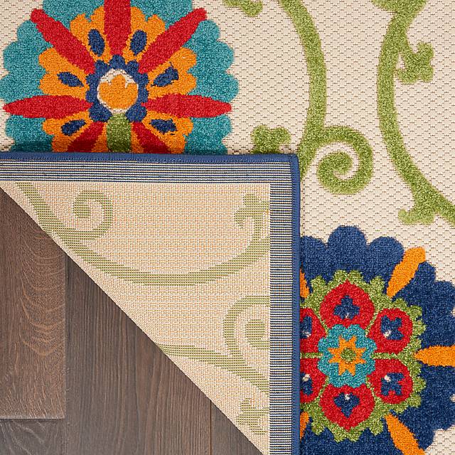Faylen Blue 5'3 x 7'5 Indoor/Outdoor Rug - Thumbnail - Image 8