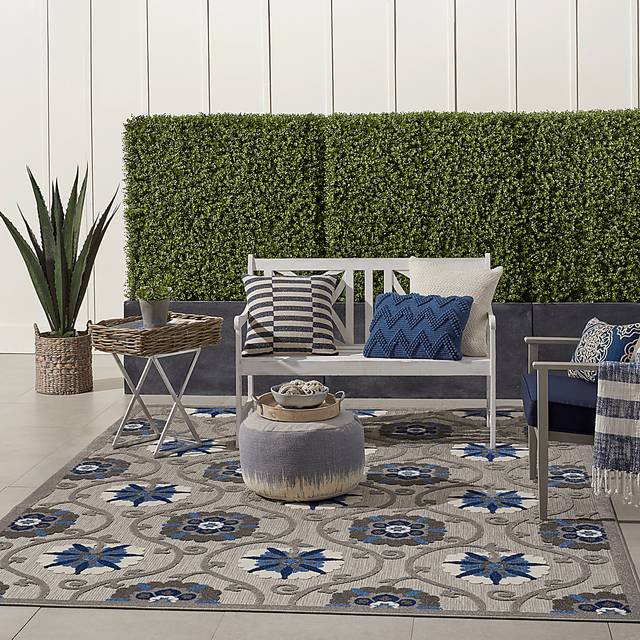 Faylen Gray 8' x 11' Indoor/Outdoor Rug - Thumbnail - Image 8