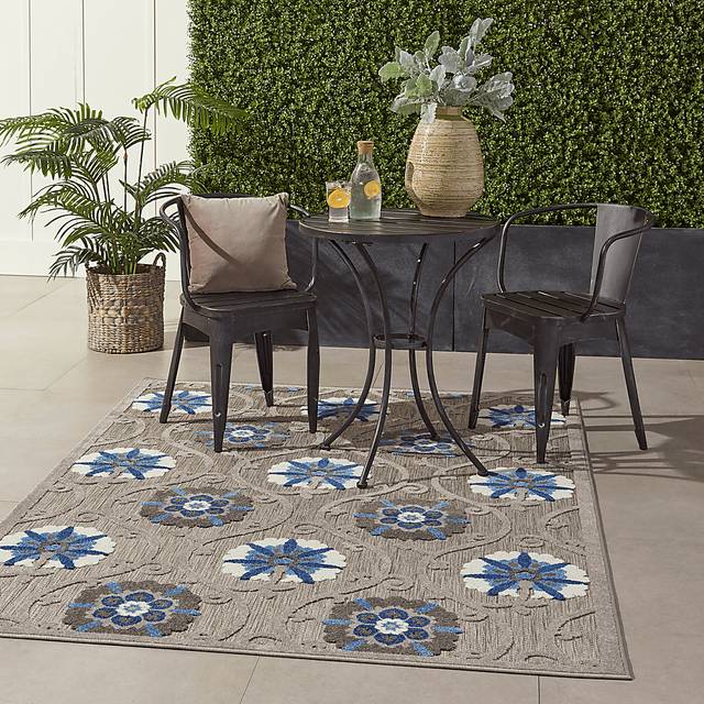 Faylen Gray 8' x 11' Indoor/Outdoor Rug - Thumbnail - Image 10