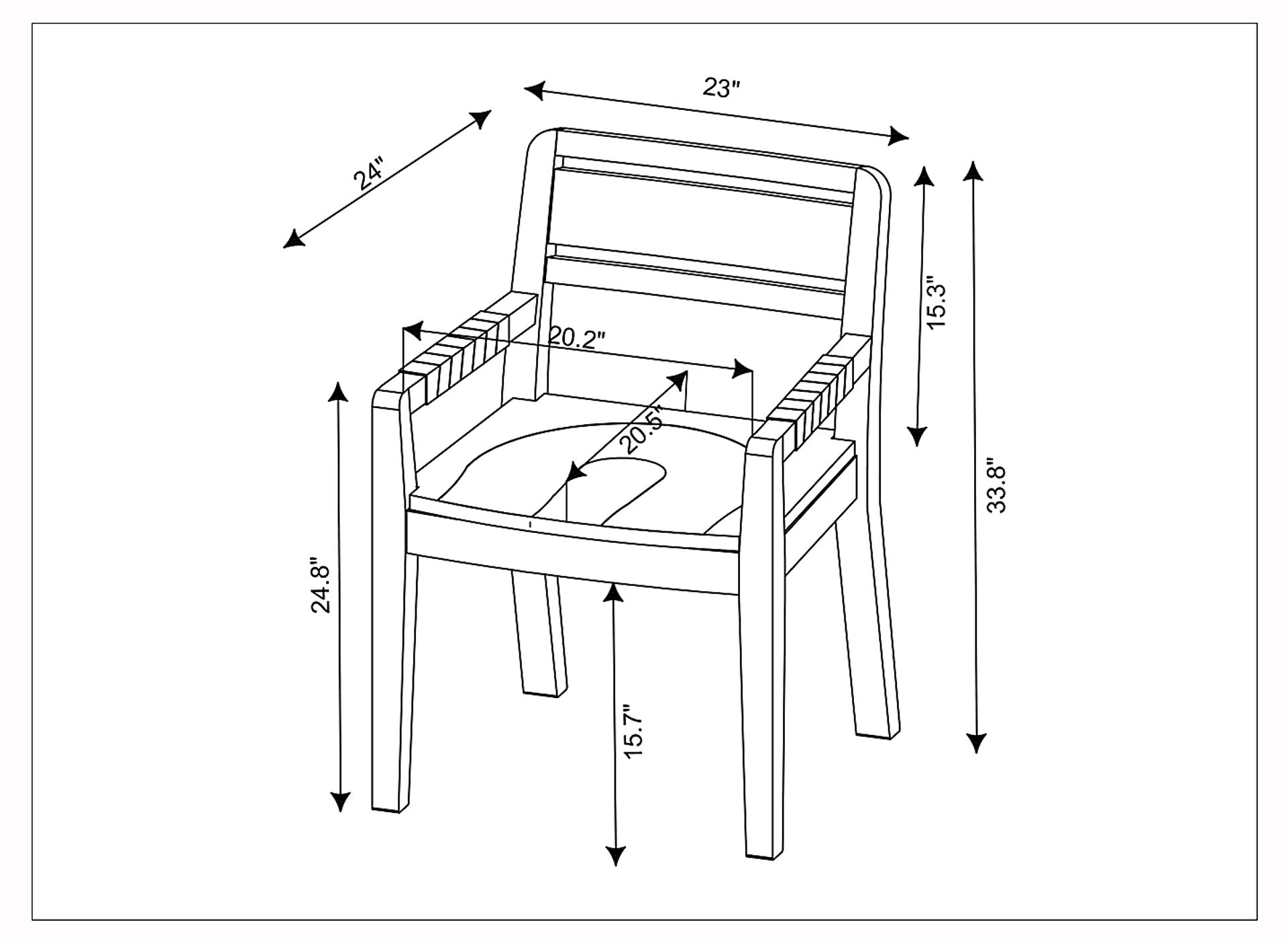 Faysal Brown Side Chair - Image 4
