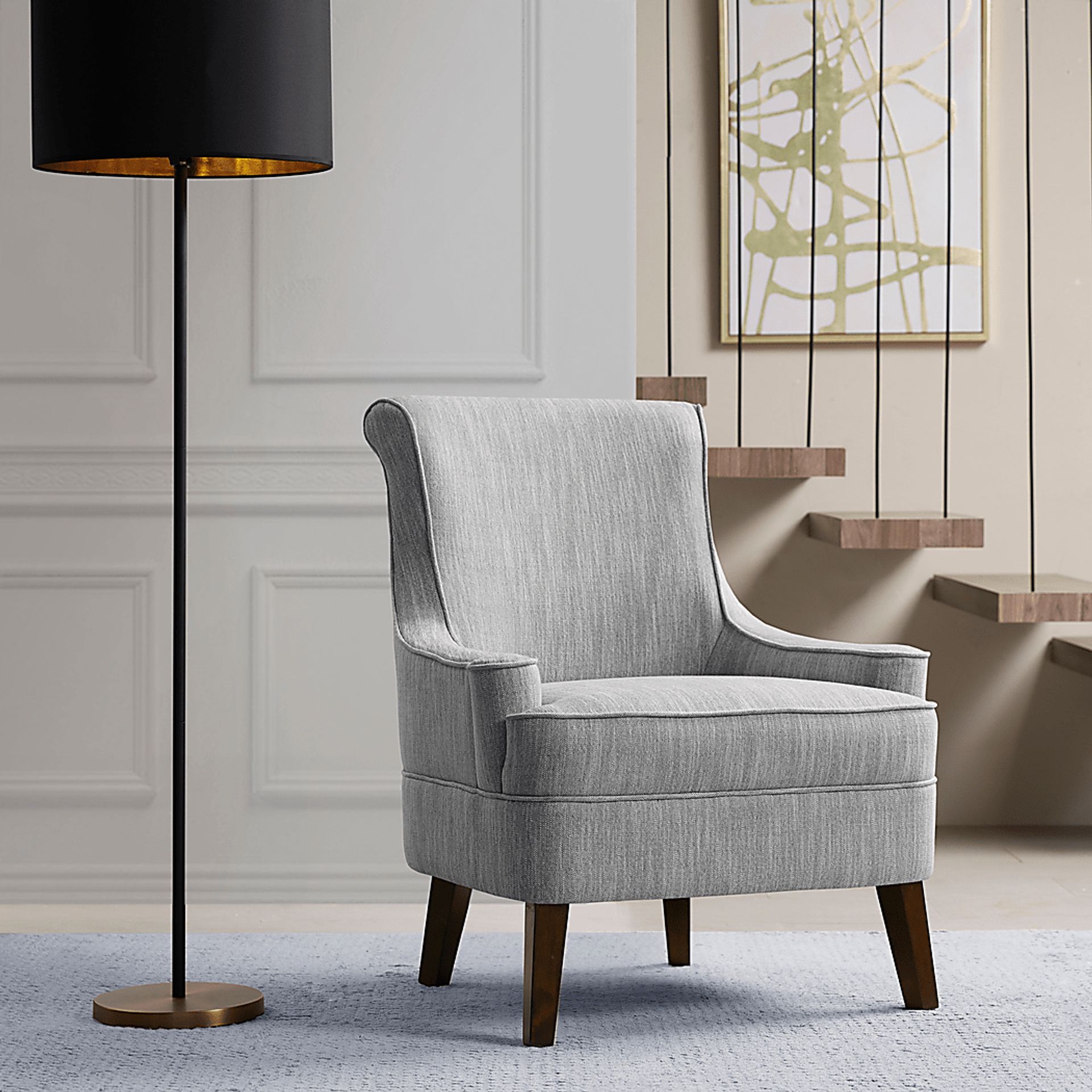 Faywood Gray Accent Chair - Image 2