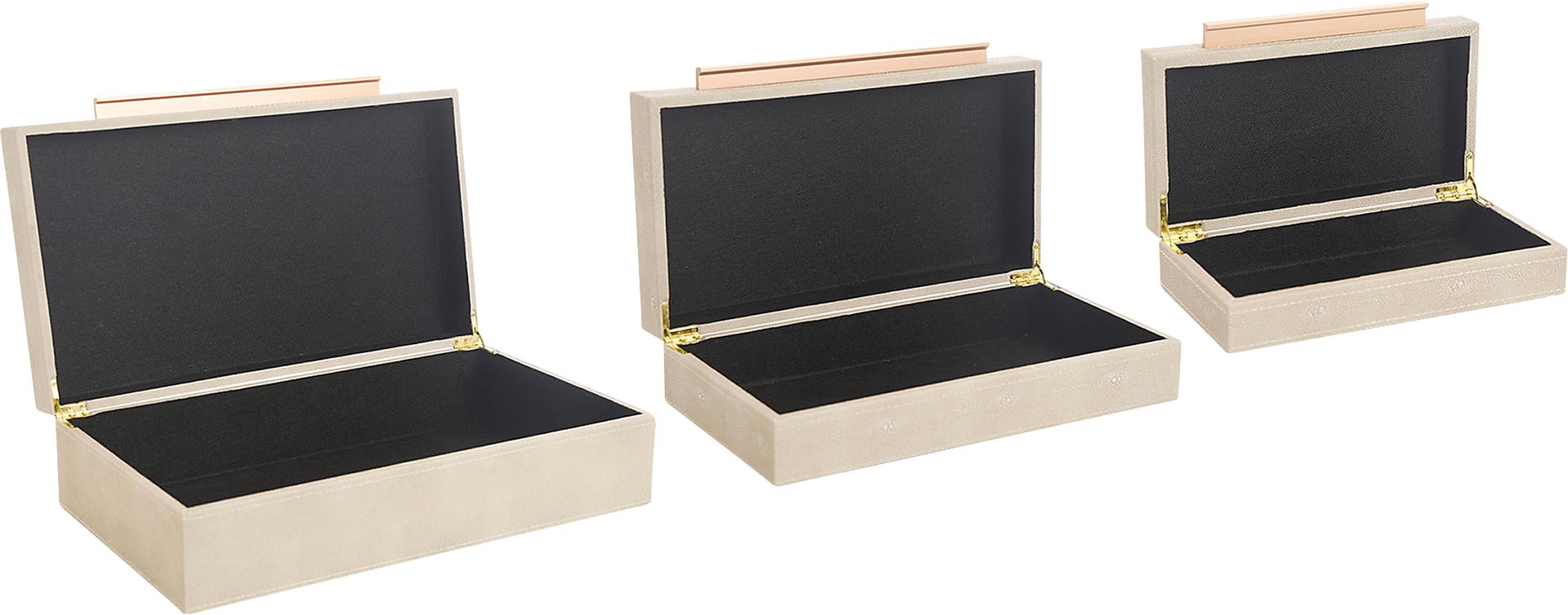 Fazari Taupe Decorative Box, Set of 2 - Image 4