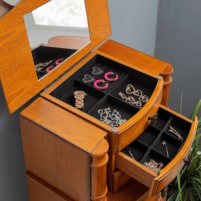 Fazio Brown Jewelry Armoire - Thumbnail - Image 11