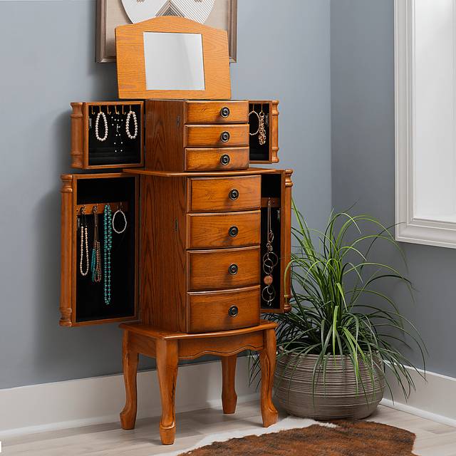 Fazio Brown Jewelry Armoire - Thumbnail - Image 3