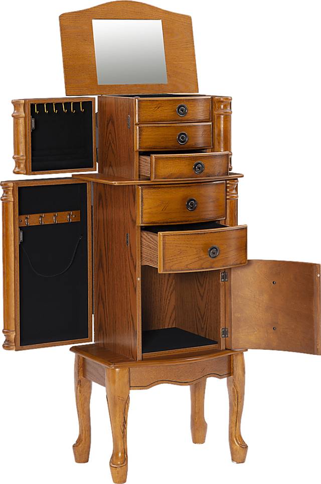 Fazio Brown Jewelry Armoire - Thumbnail - Image 9