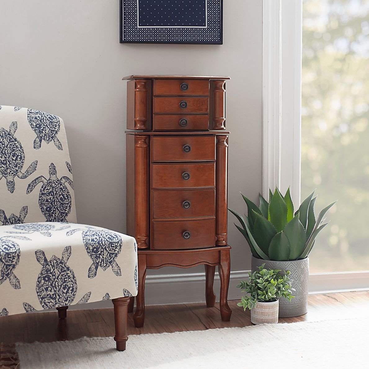 Fazio Cherry Jewelry Armoire