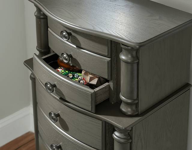 Fazio Gray Jewelry Armoire - Thumbnail - Image 13
