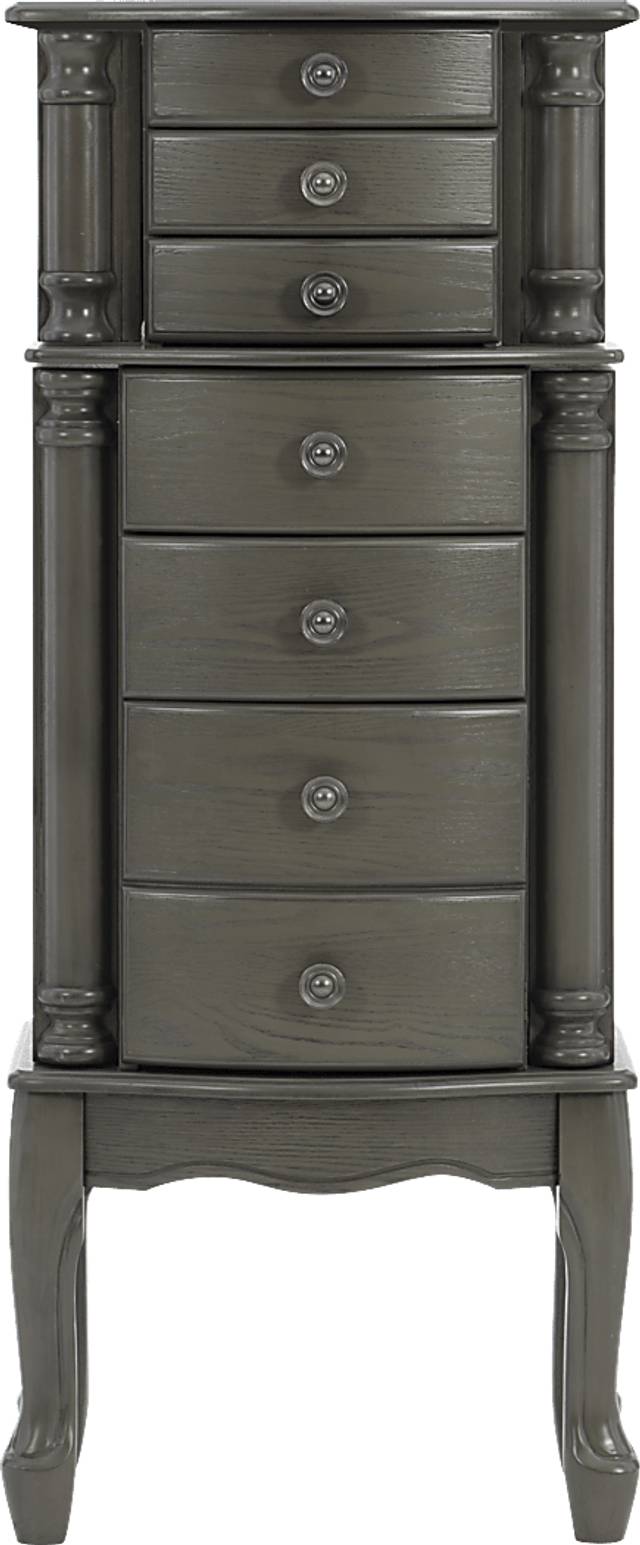 Fazio Gray Jewelry Armoire - Thumbnail - Image 3